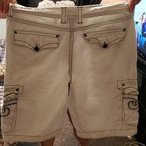 NEW LISTING Mens White Shorts by Affliction